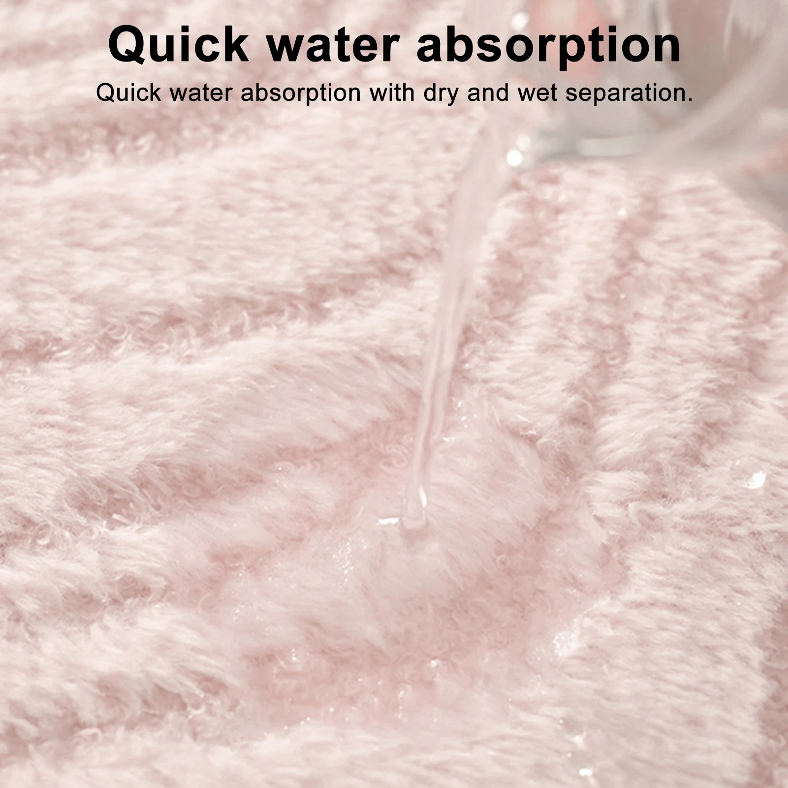 

Floor Mat Absorbent Bathroom Rug with Anti-slip Bottom Soft Plush Bath Mat for Shower Floor Machine Washable for Kitchen