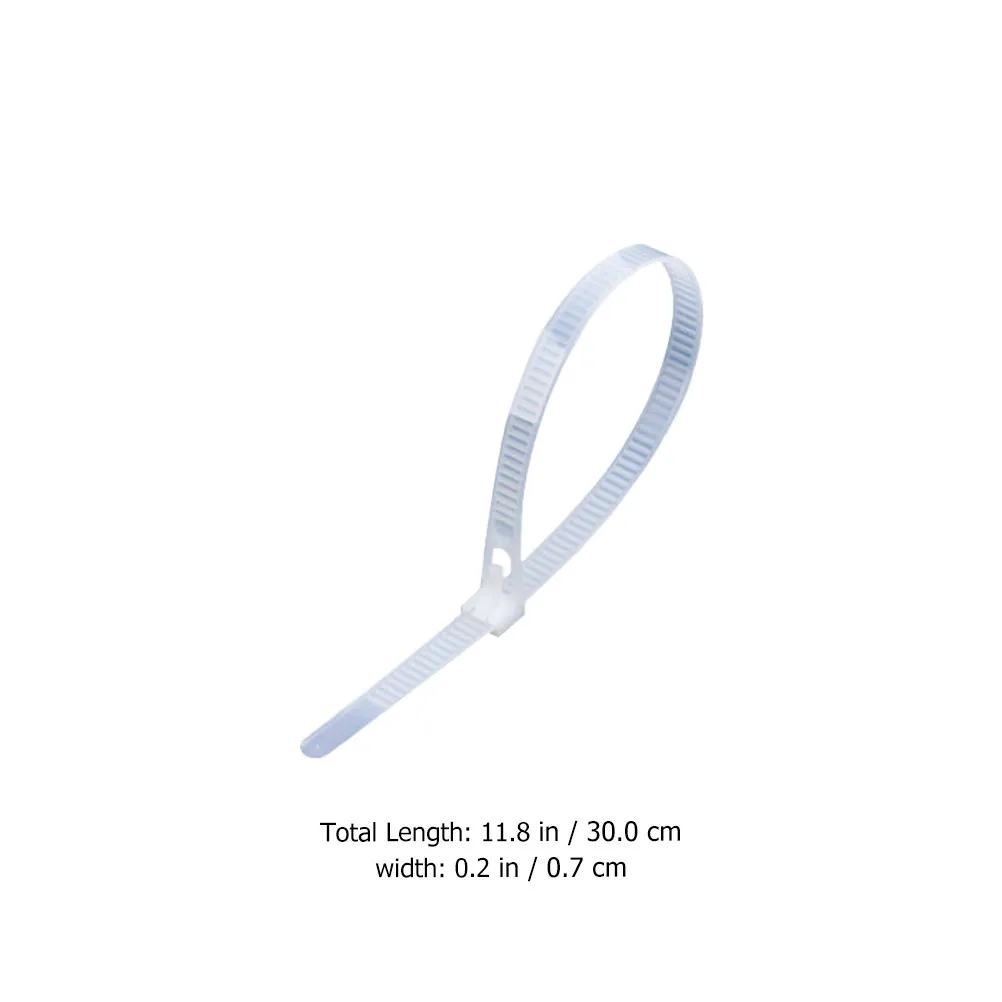 100Pcs Releasable Tie Wraps Nylon Cable Ties Premium Thick Buckle Reusable Adjustable for Cable Management Wire Organization