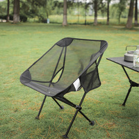 Camping Chairs Foldable Mesh Travel Supplies Folding Chair Portable Fishing Beach Tourist Sea Ultralight Sedentary Shair Stool
