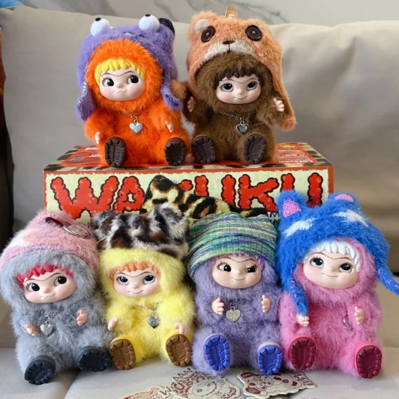 

In Stock Official Authentic Wakuku Mao Mao Trendy Party Series Vinyl Dolls Blind Box Cute Figures Keychain Holiday Kawaii Gifts