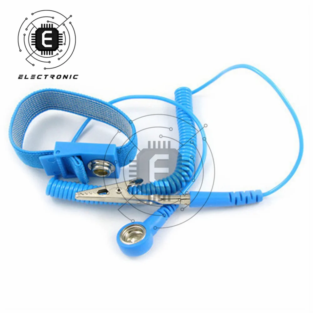 Cavi di scarico per cinturino da polso antistatico antistatico ESD con Clip Wireless senza fili per strumenti di lavoro di riparazione elettronica
