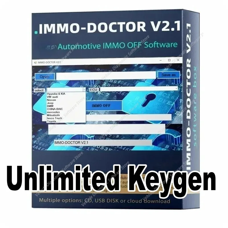 2026 IMMO DOCTOR V2.1 Multi Brand Keygen ECU Chip Tuning Unidad De Control Dokter Immo off Software for Automotive