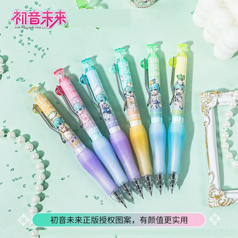 2/4 قطعة هاتسون ميكو هلام القلم أنيمي 0.5 مللي متر الحبر الأسود التجفيف السريع قلم حبر جاف لطيف قلم توقيع القرطاسية المدرسية طالب هدية