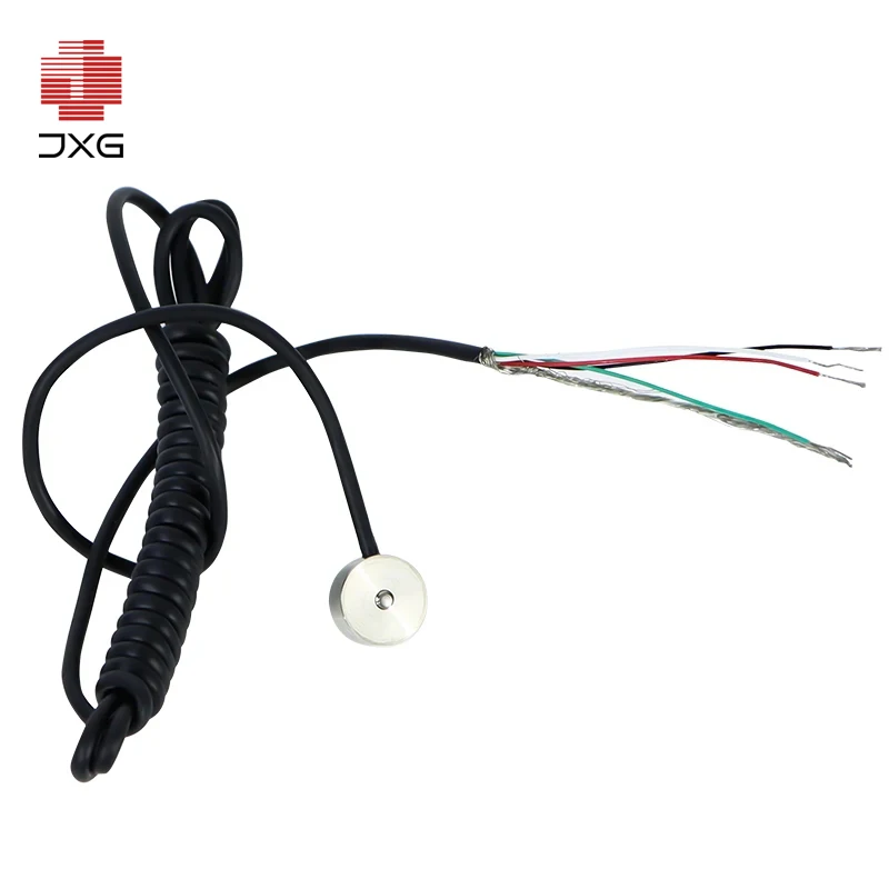 CE Certified High Precision Miniature Button Load Cell - 8-10mm Ultra-Compact Force Sensor | 50-100KG Micro Measurement for Mani