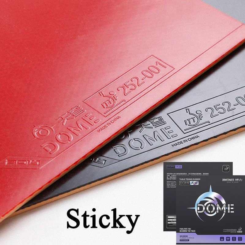 

DOME Table Tennis Rubber Sheet Sticky Pimples-in Ping Pong Rubber with High-density Sponge ITTF Approved Fast Attack / Loop