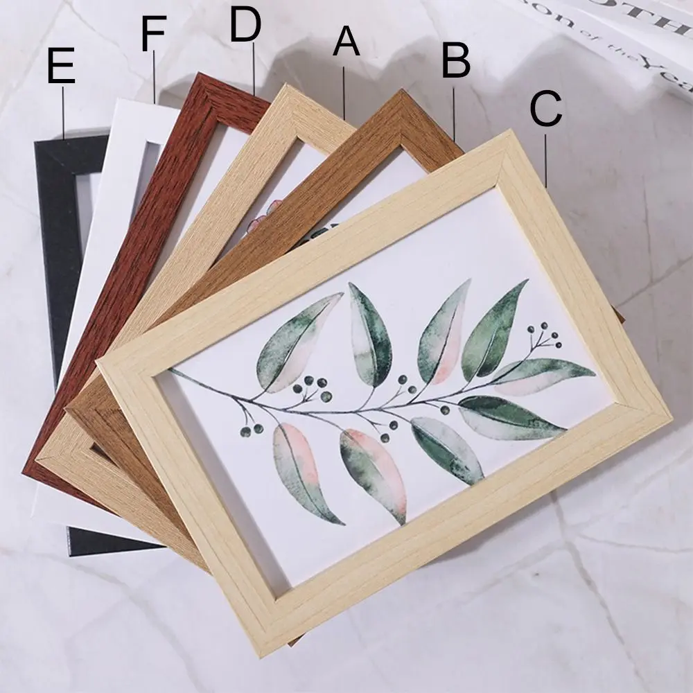 Simple Colorful Photo Frame Multi Size Handcraft Picture Frame Drawings DIY Display Holders Decoration