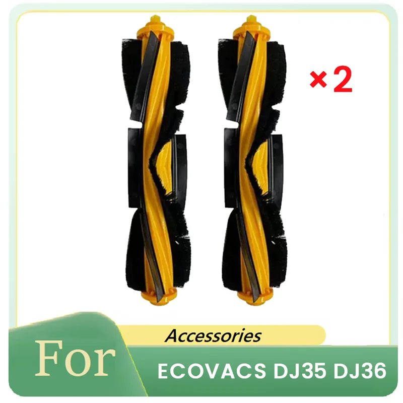 

AB15-2 Pcs Roller Brush For ECOVACS DJ35 DJ36 Sweeper Accessories