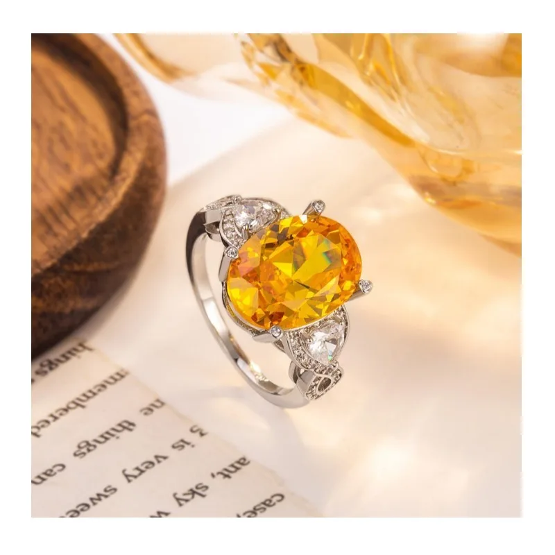 

Live Stream New * Oval Goose Yellow Ice Flower Cut Ring Live Stream