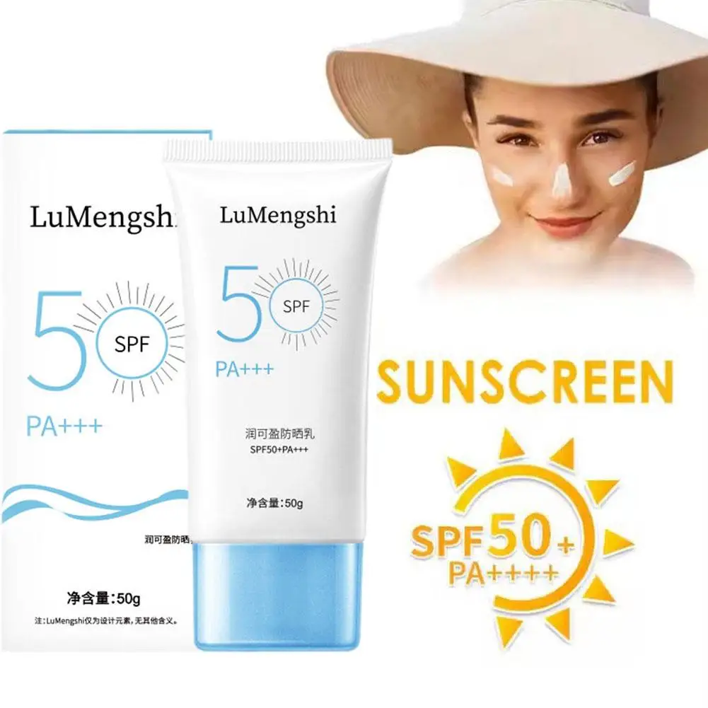 Face Sunscreen SPF50 Face Sunscreen Anti Spot Isolation Skin Moisturizing Sunblock Care Whitening Daily Brightening W5T1