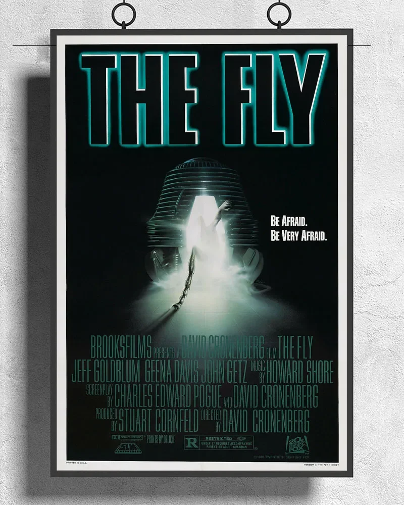 L225 THE FLY Movie 1986 Silk Fabric Poster Art Decor Indoor Painting Gift