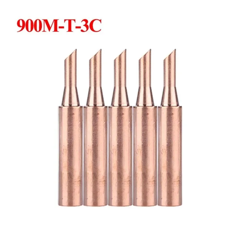 

5PCS 900M-T Soldering Iron Tip Copper Welding Soldering Iron Tips Head Electric Soldering Iron Tip Electric Soldering Irons