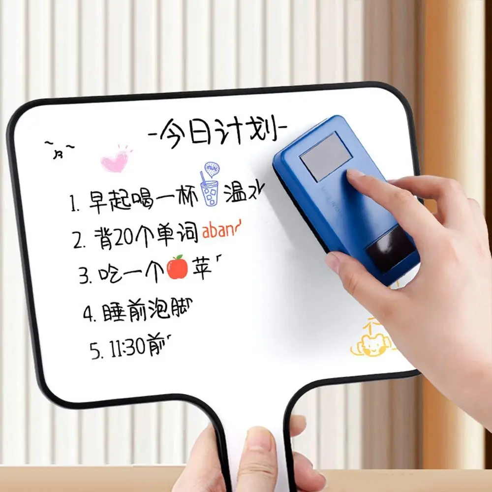 3pcs/set Mini Erasable Whiteboard Portable Small Reusable Drawing Writing Pad Double Side Handheld White Board Meeting