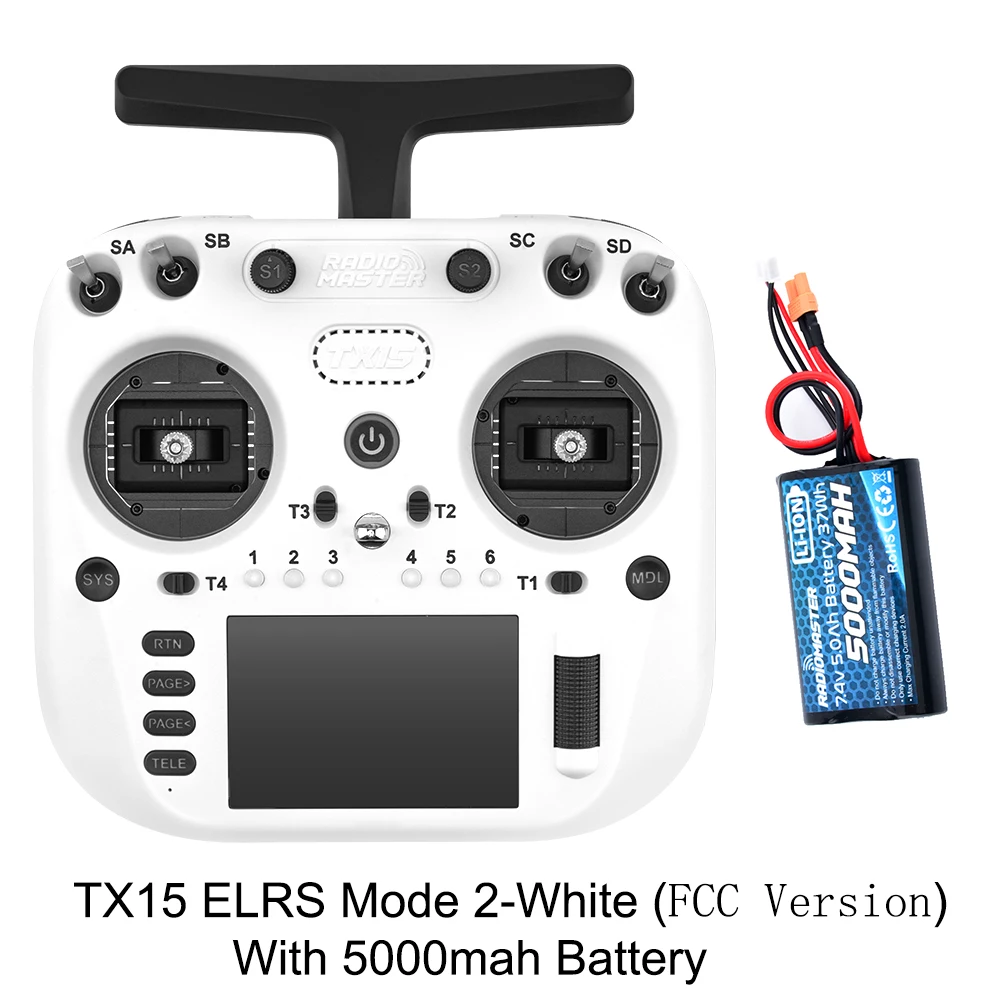 Pre-Order Radiomaster TX15 3,5 inch IPS touchscreen radiocontroller ExpressLRS V5.0 Hall Gimbal ingebouwde gyromicrofoon