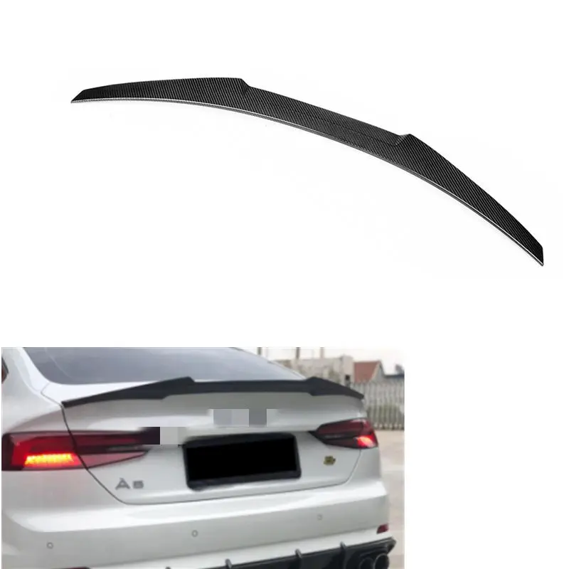 

accesorios para autoM4 Style Carbon Fiber Rear Spoiler for A5/s5 B9 Coupe/sedan 2018+ Exterior Bodykit Back Trunk Lip Wing