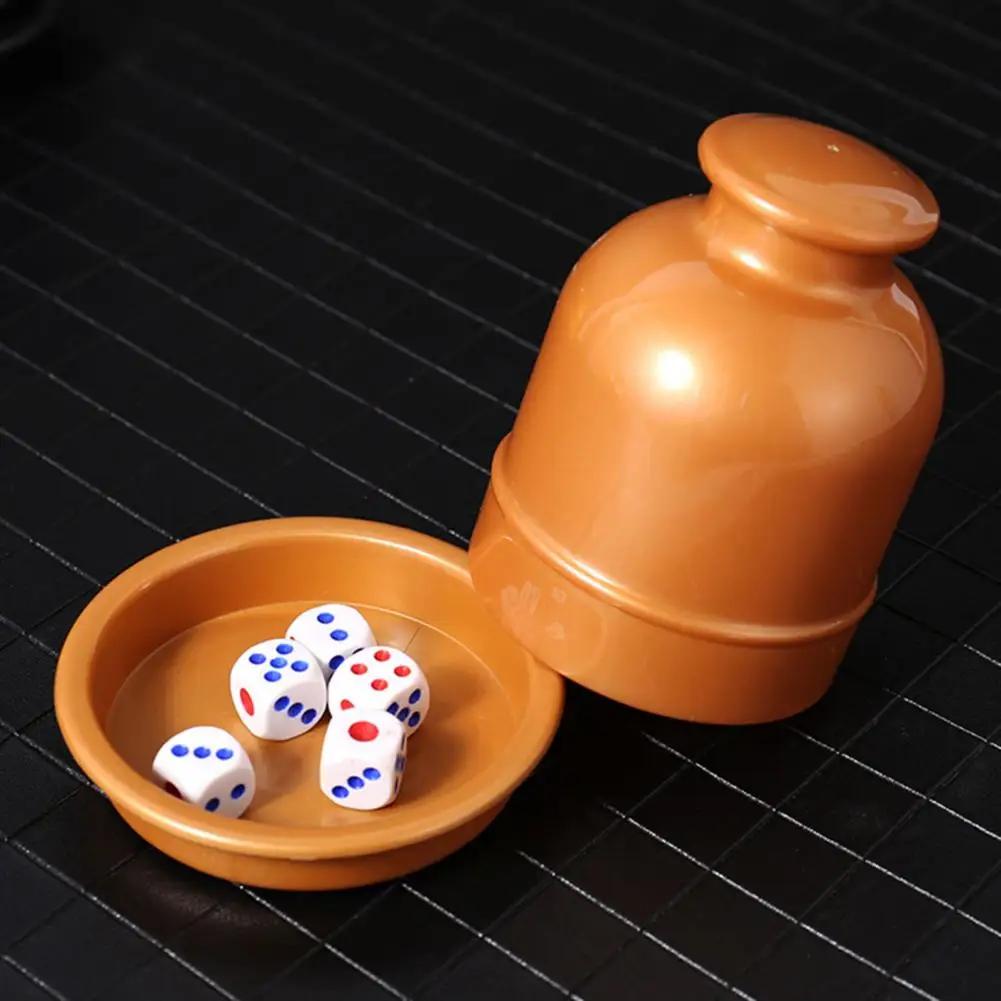 Ktv Dice Cup Unique Shape Dice Cup Premium Wear-resistant Dice Cup with Smooth Surface Comfortable Hand Feeling for Table Games