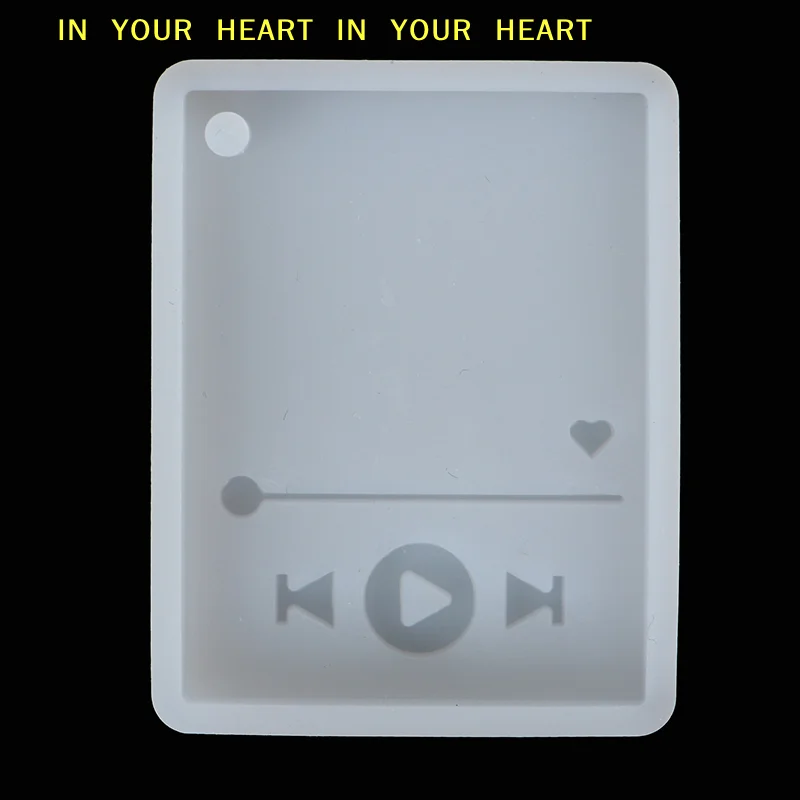 XSuper Glossy Epoxy Resin Player Mold Keychain Casting Silicone Mould DIY Crafts