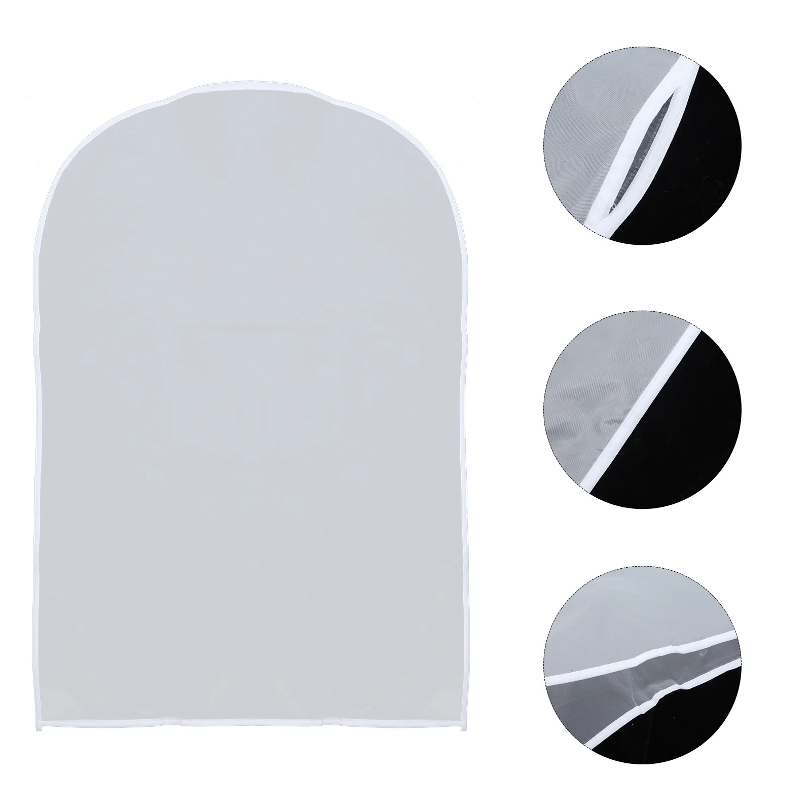 

5pcs Clear Garment Bags Dust Proof Hanging Clothing Storage Bags Reusable Plastic Wardrobe Cover For Suits Coats Home