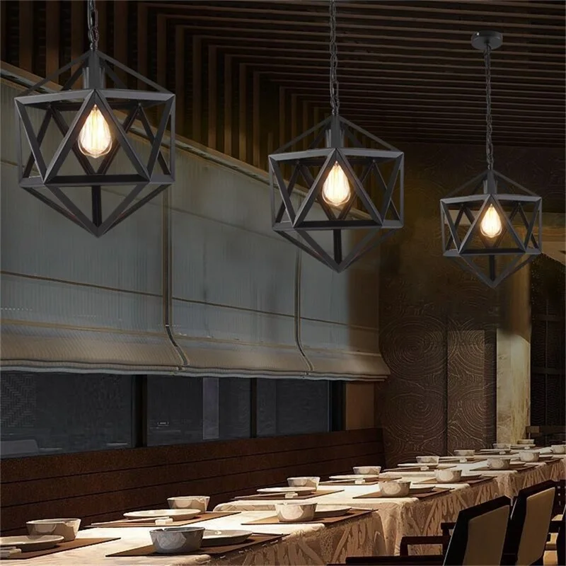 BERTH Nordic Pendant Light Loft LED Chandelier Round Ball Indoor Fixtures for Bar Restaurant Ceiling Lamp