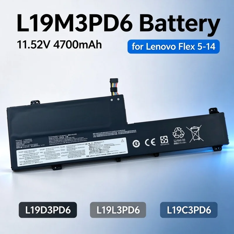 L19M3PD6 Battery for Lenovo IdeaPad Flex 5-15IIL05 15ALC05 14ARE05 14IIL05 14ITL05 14ALC05 L19L3PD6 L19C3PD6 L19D3PD6