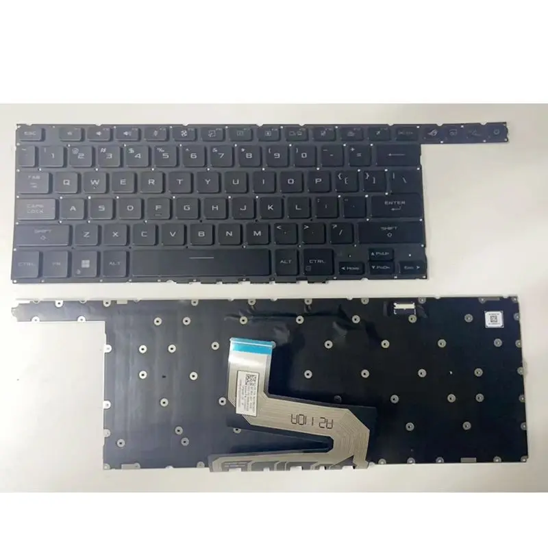 Imagem -01 - Teclado do Portátil para Asus Rog Zephyrus Duo 16 2023 Gx650rw Gx650rx Gx650pz Gx650 Gx650rm Gx650py Retroiluminado us Novo teclado do portatil para asus rog zephyrus duo 16 2023 gx650rw gx650rx gx650pz gx650 gx650rm gx650py retroiluminado us novo 01