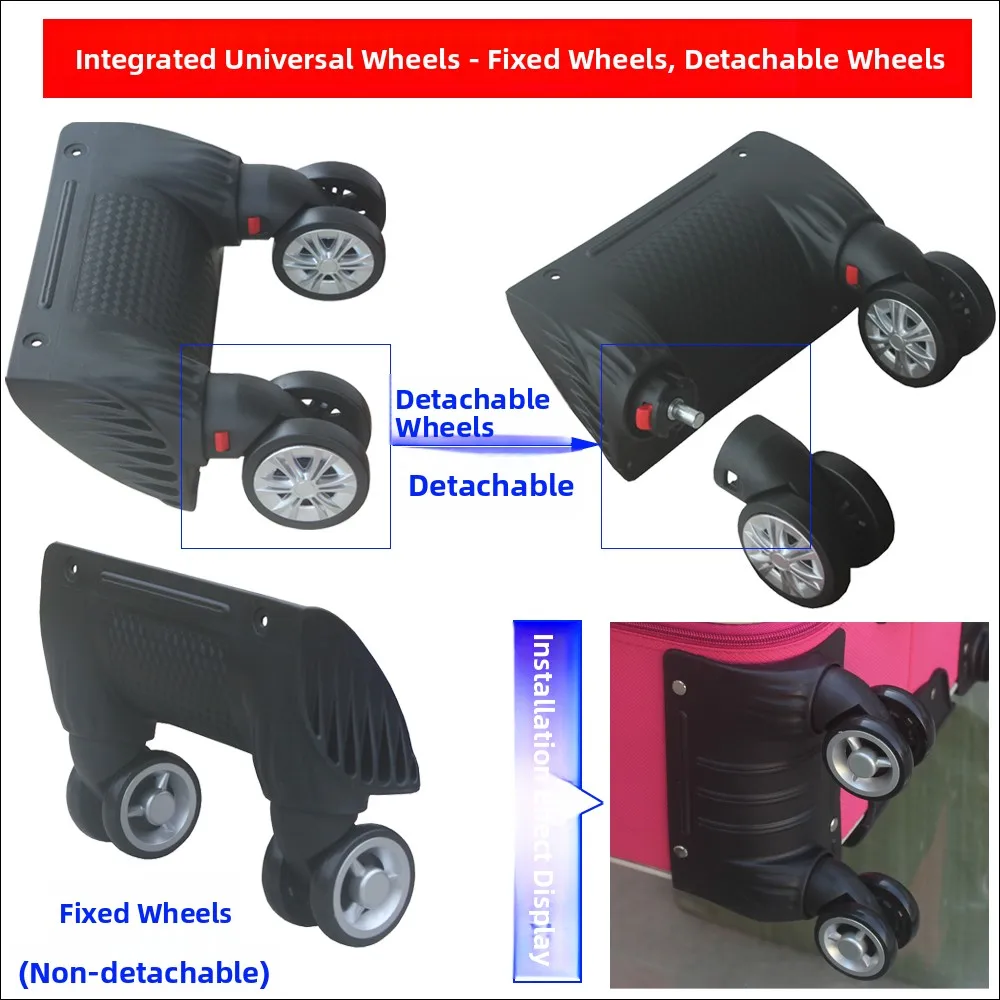Luggage Wheel Accessories Integrated Double Row Travel Suitcase Wheel Replacement Rollers for Carry on Suitcase