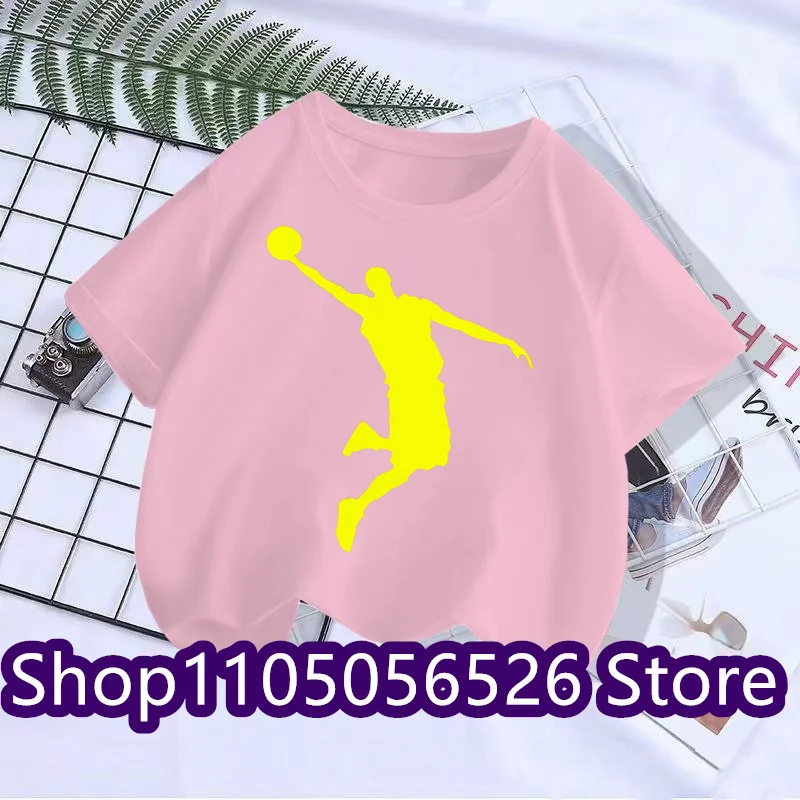 2025 Summer Brand Sports T-shirt Short Sleeve Children's T-shirt Men's and Women's Fashion Sports Top Casual T-shirt