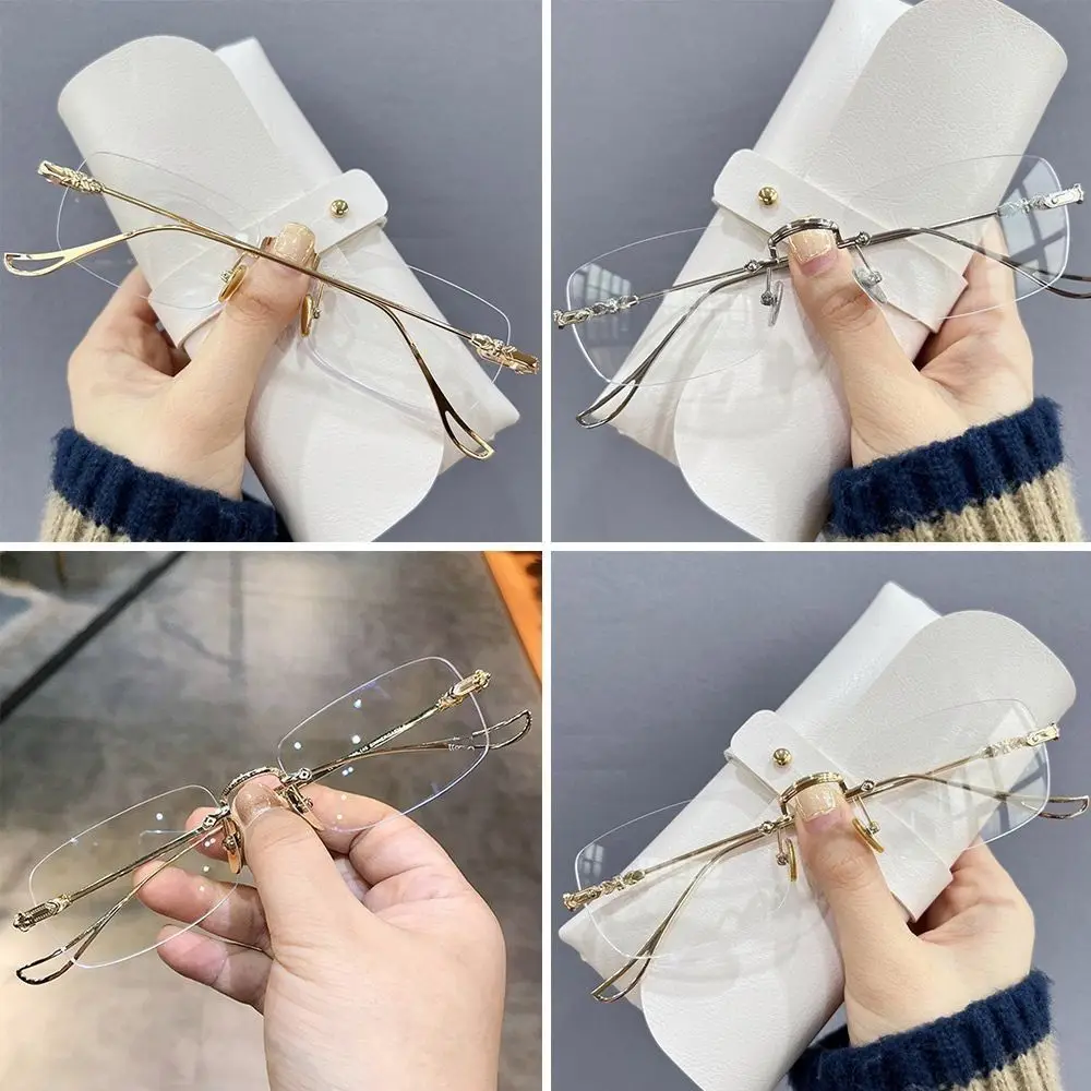 

Blue Ray Blocking Anti-Blue Light Reading Glasses Eye Protection Ultralight Hyperopia Glasses Metal Square Eyeglasses Men Women