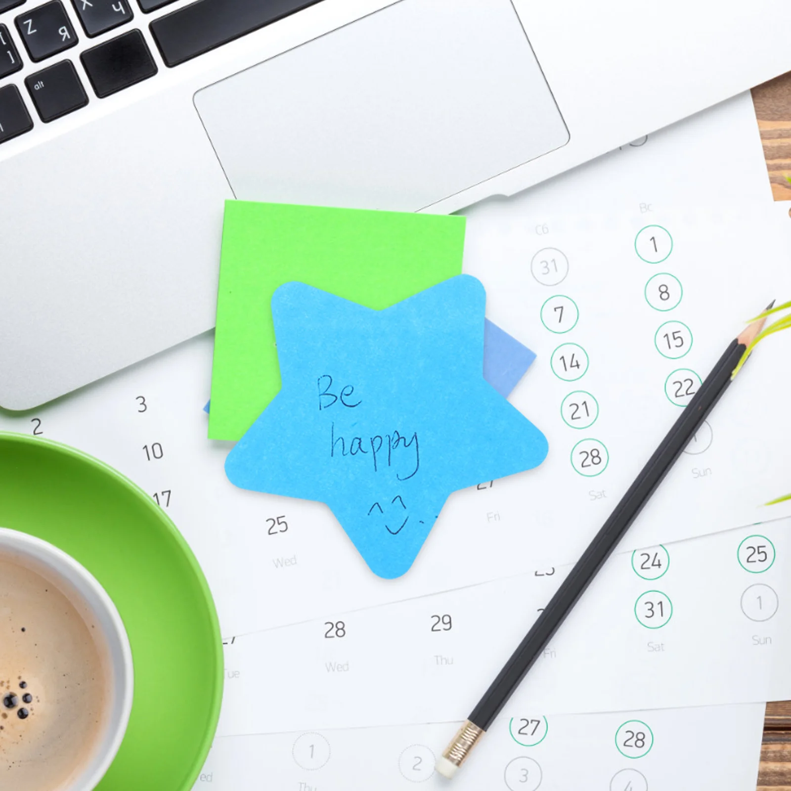 

16Pcs Vibrant Star Office Supplies Self Adhesive Note Pads Portable Lightweight for Jotting Down Ideas Cute Notepads for Study