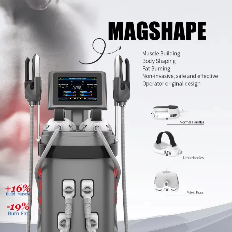 4300W High Power EMS Machine with 4 Handles for Body Shaping Weight Loss & Muscle Building Beauty Equipment