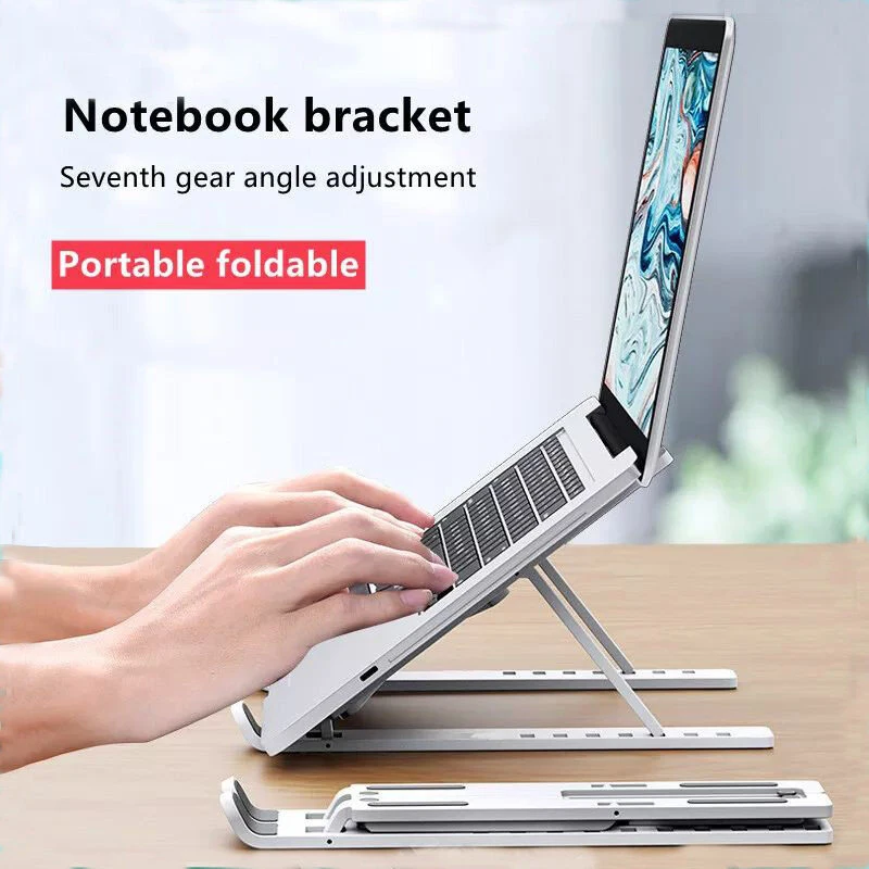 N3 Foldable Laptop Stand Holder Portable Notebook Support Base Adjustable Riser Cooling Bracket Laptop Cooler Accessories