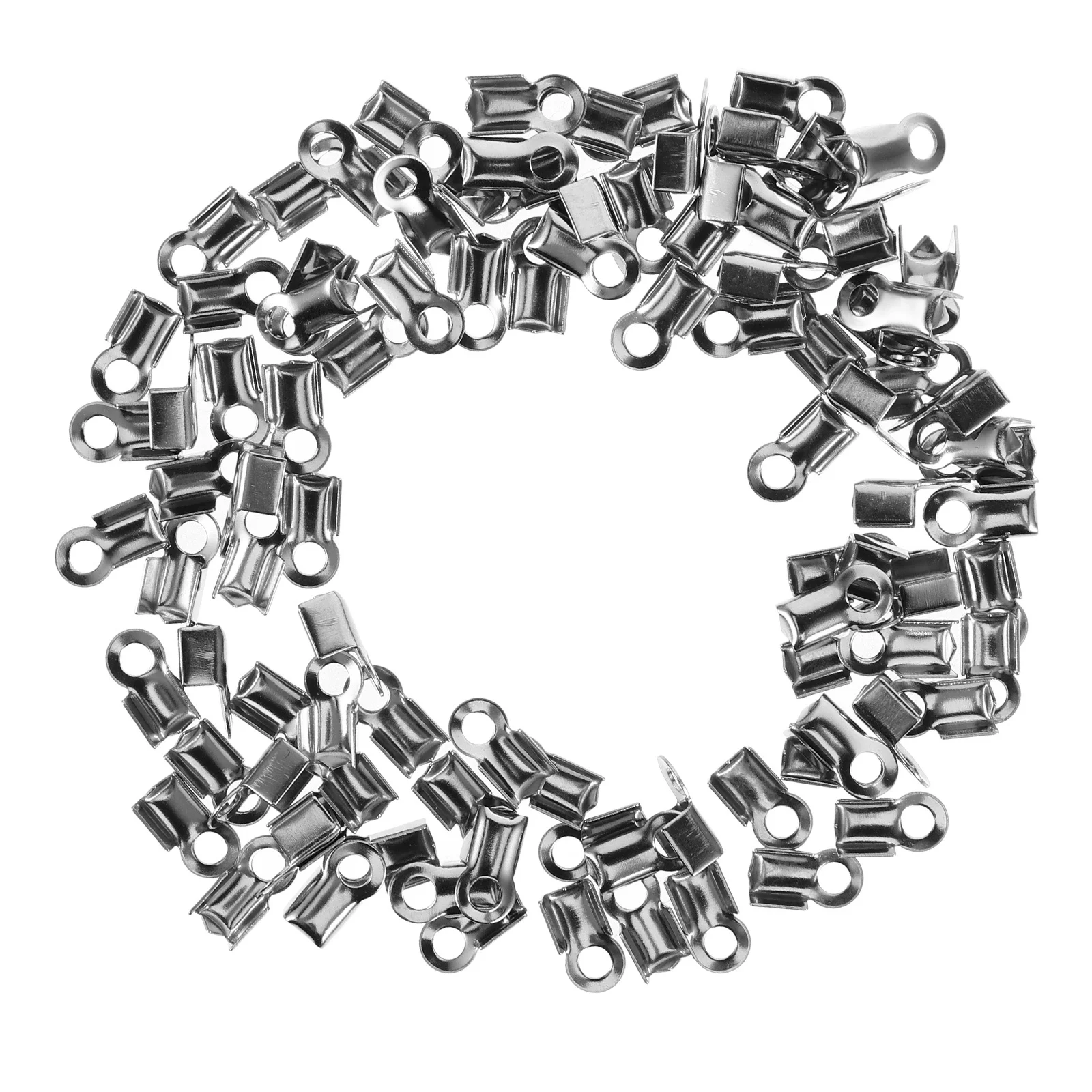 100 قطعة عقد دي اي واي سوار المشابك عدة مجوهرات معدنية موصل اكسسوارات للهدايا محلية الصنع الحبل ينتهي لصنع المجوهرات #5