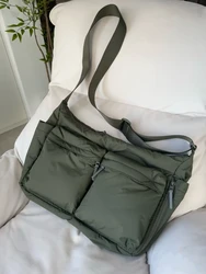 Casual Large Capacity Sports Crossbody Bag Single Shoulder Bag Computer Bag with Multiple Pockets for Real Store Youth