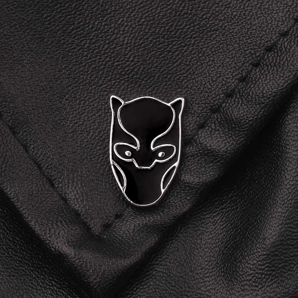 Superhero Black Panther Brooch The Avengers Cosplay Metal Fashion Clothes Backpack Badge for Men Jewelry Gifts