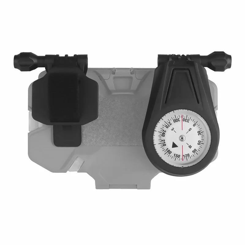 Tactical Outdoor Compass and GPS Panel for Folding Navigation Board MOLLE Phone Holder Airsoft Hunting Vest Plate Carrier