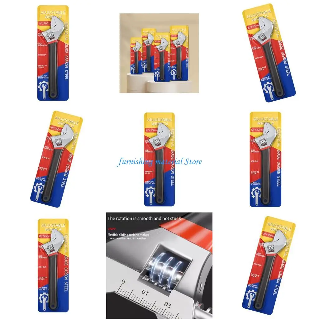 

Y5GD Heavy Duty Adjustable Wrench Sliding Jaw Smooth Turning Action Professional Grades