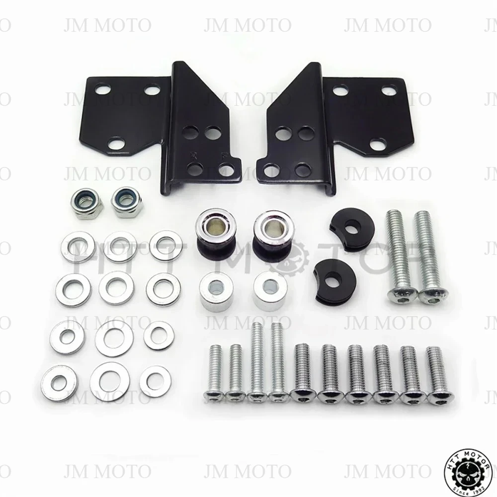 Motorcyle Detachable Sissy Bar Front Docking Hardware Kit for Harley Davidson Touring 1997-2008 Black