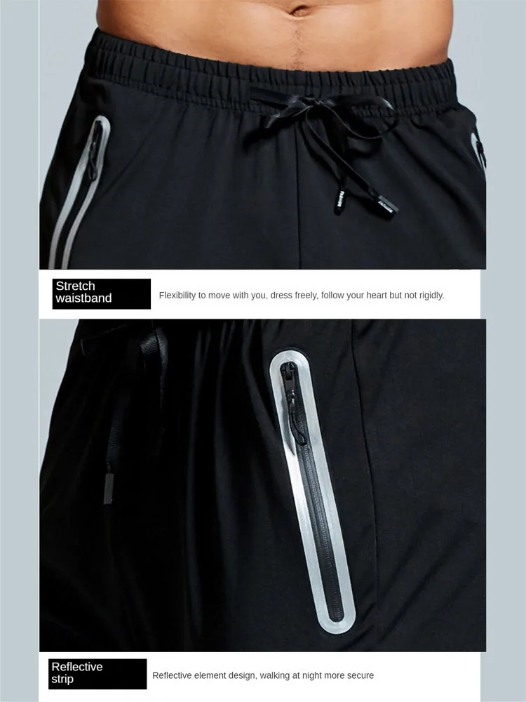 2-teiliges Trainings-Sport-Set für Herren, schnell trocknende Jacke und Hose, Fitness-Outfit mit Kapuze für aktive Kleidung – Detail 9