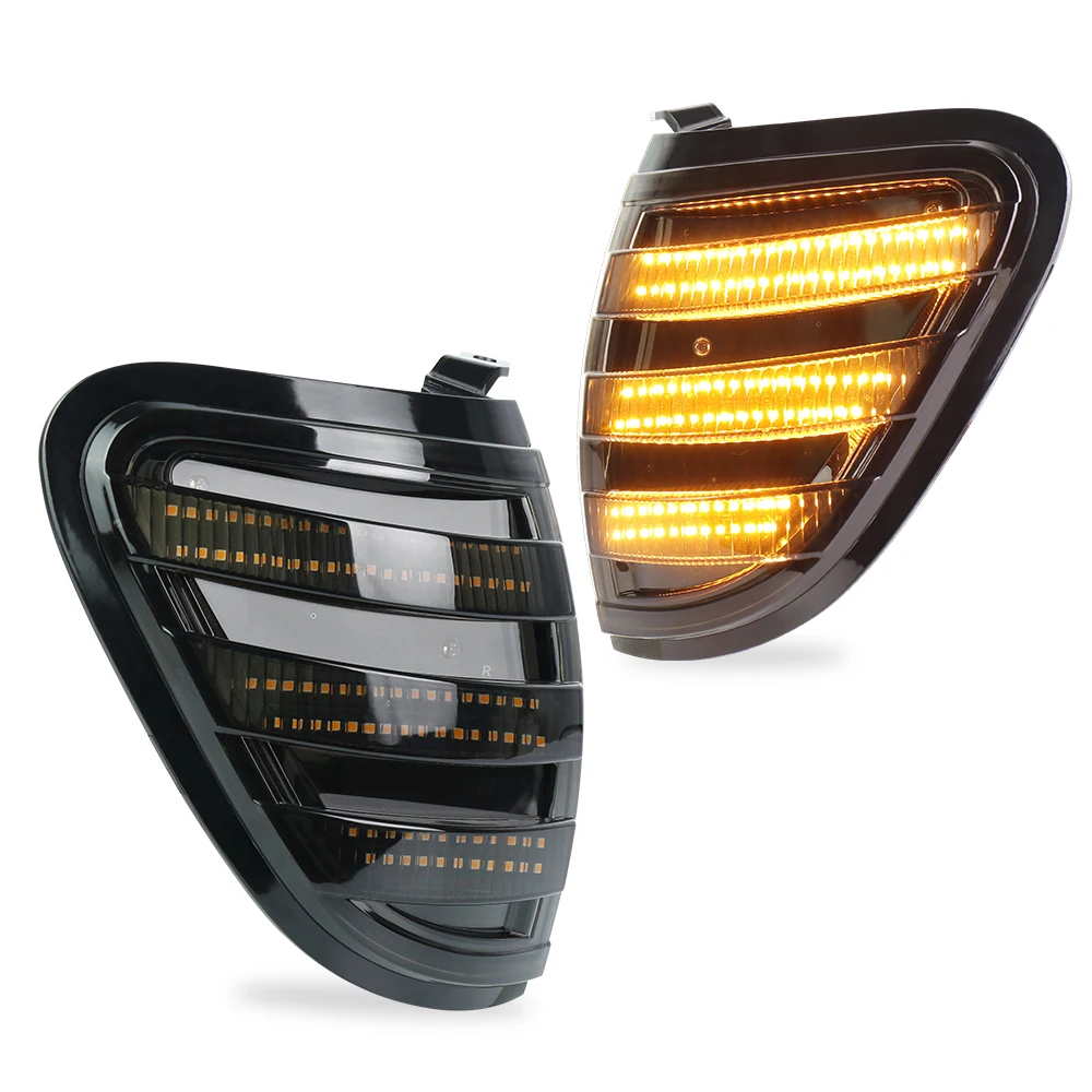 

OVOVS Led Amber Parking Light Smoke Lens Waterproof Side Marker Light Assembly For 2001 2002 2003 2004 Toyota Tacoma Pickup