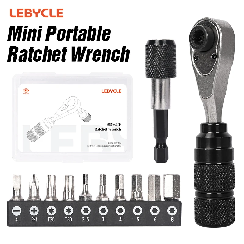 Bicycle Ratchet Wrench Tool 72 Tooth Ratchet Wrench Torque Screwdriver Light Weight Portable Bike Ratchet Repair Tools