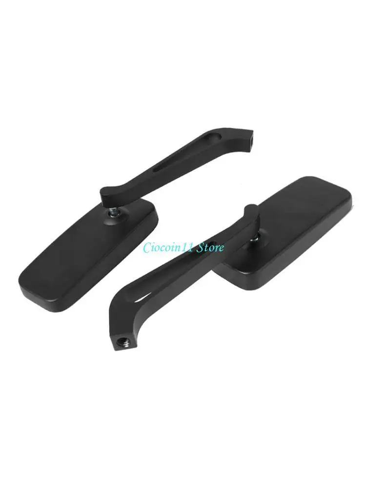 Y1UB Motorcycle Side Mirror Aluminum Alloy Motorcycle Rectangular Rear View Mirror