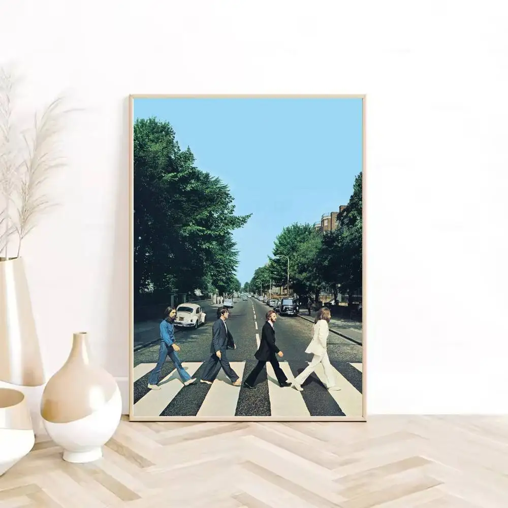 1 قطعة الفرقة B-Beatles ملصق رائع HD لزجة الجدار مقاوم للماء غرفة المعيشة المنزلي غرفة نوم النوم بار الديكور الجمالي