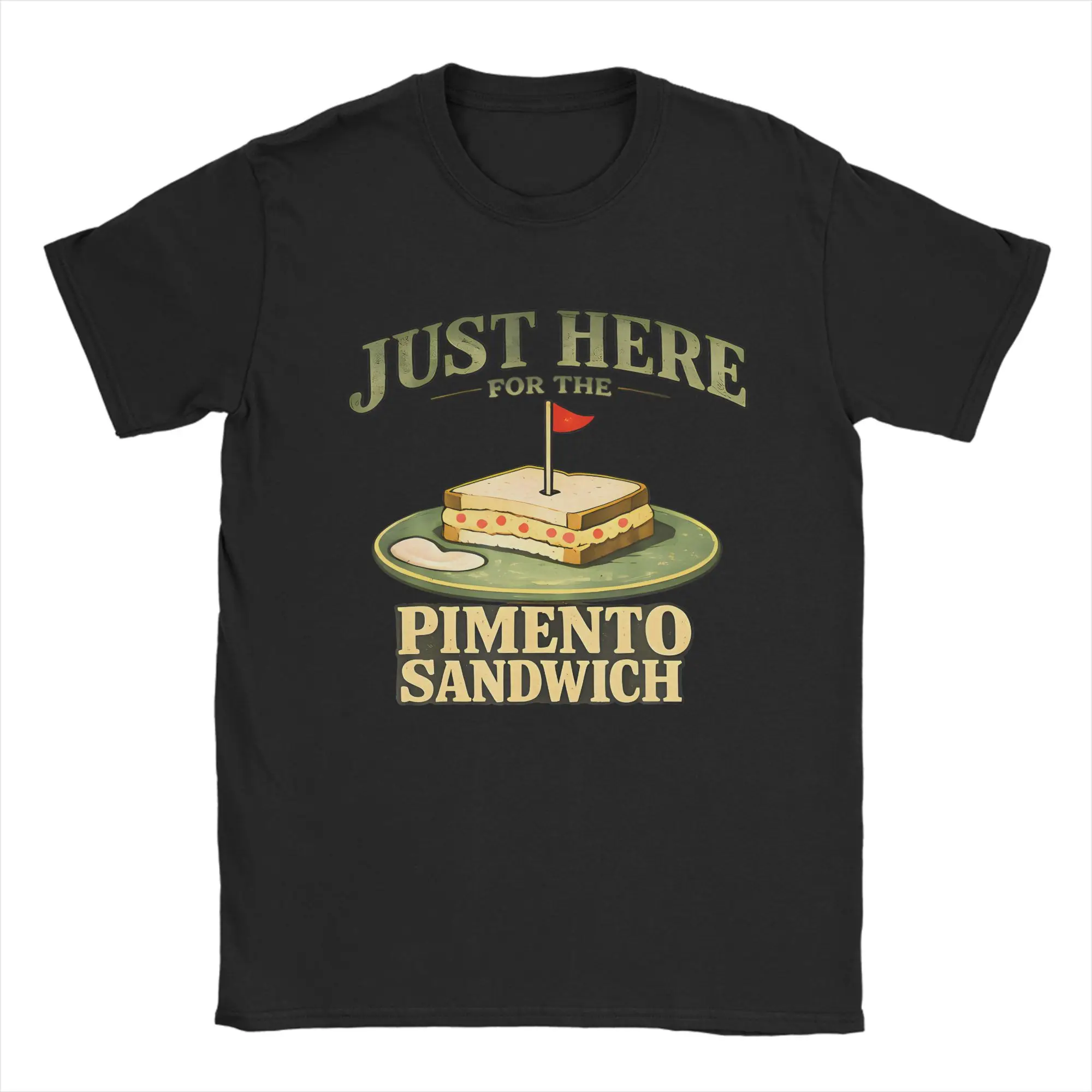 Just Here For The Pimento Cheese Sandwich Golf Humor Season  T Shirt  Hippie T-Shirts  Tshirt Summer Cotton 4XL 5XL 6XL Tees