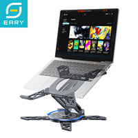 Eary Metal Laptop Stand For Desk Foldable Computer Riser 360° Rotate Base Tablet Notebook Holder Office Accessories for 7-18\