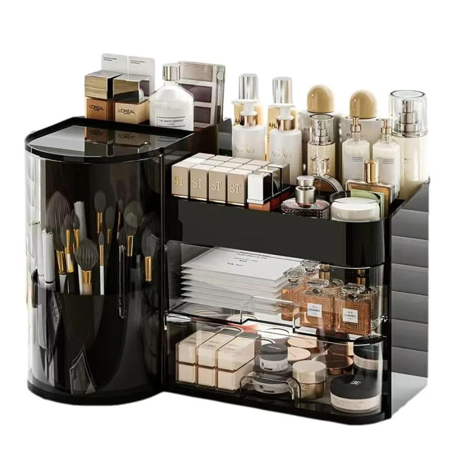 

Makeup Orgazer 14" D x 8.3" W x 9" Cosmetic Orgazer wit Ders Countertop Skincare Orgazer for Vaty Cosmetic Display Ca Stora Ro