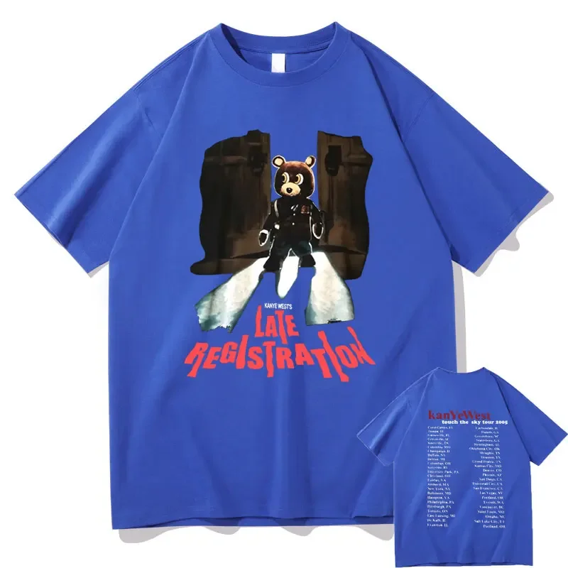 Rapper Kanye West Late Registration Tour 2005 Tshirt Men Women Hip