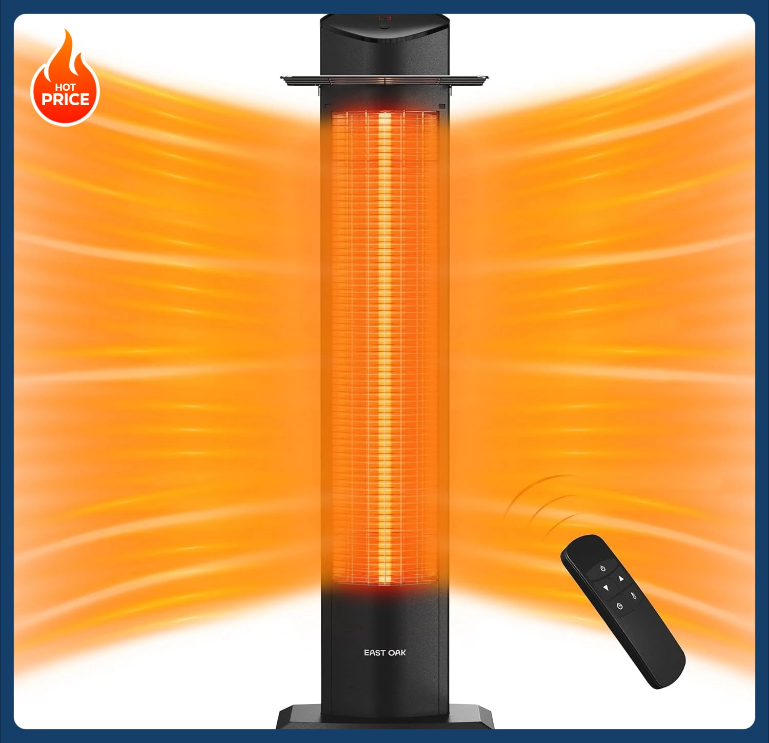

[Limited Time Offer!]24H Timer & 2 Heat Levels, 41in Patio Infrared Heater, IP55 Waterproof 1500W Garage Heater with Tip-over &