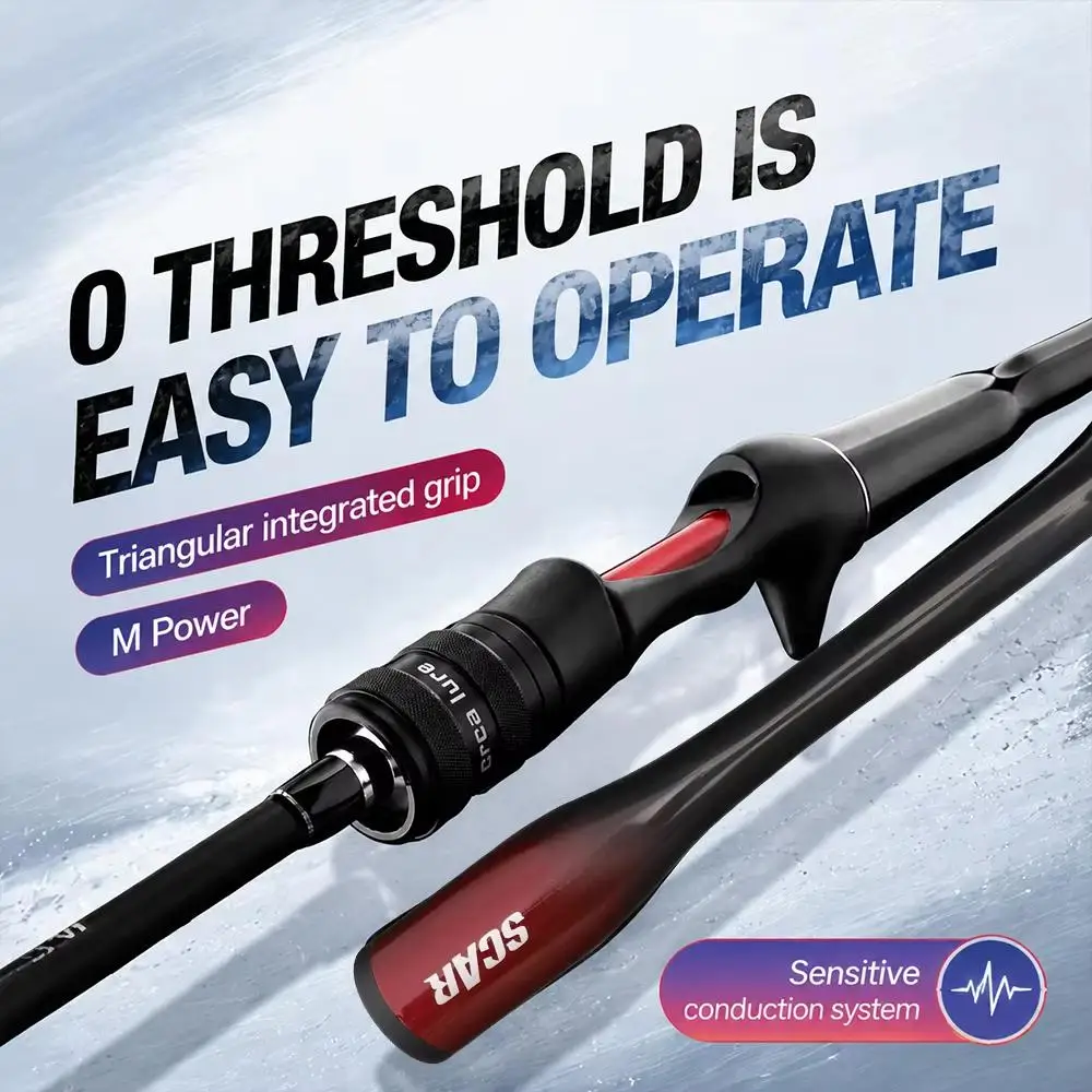 TRUVEX ORCA Spinning Casting Medium Power Rods 1.65m 1.8m 2.1m 2.4m 5-20g 6-12LB Lure Sea Bass Carp Fishing Rod