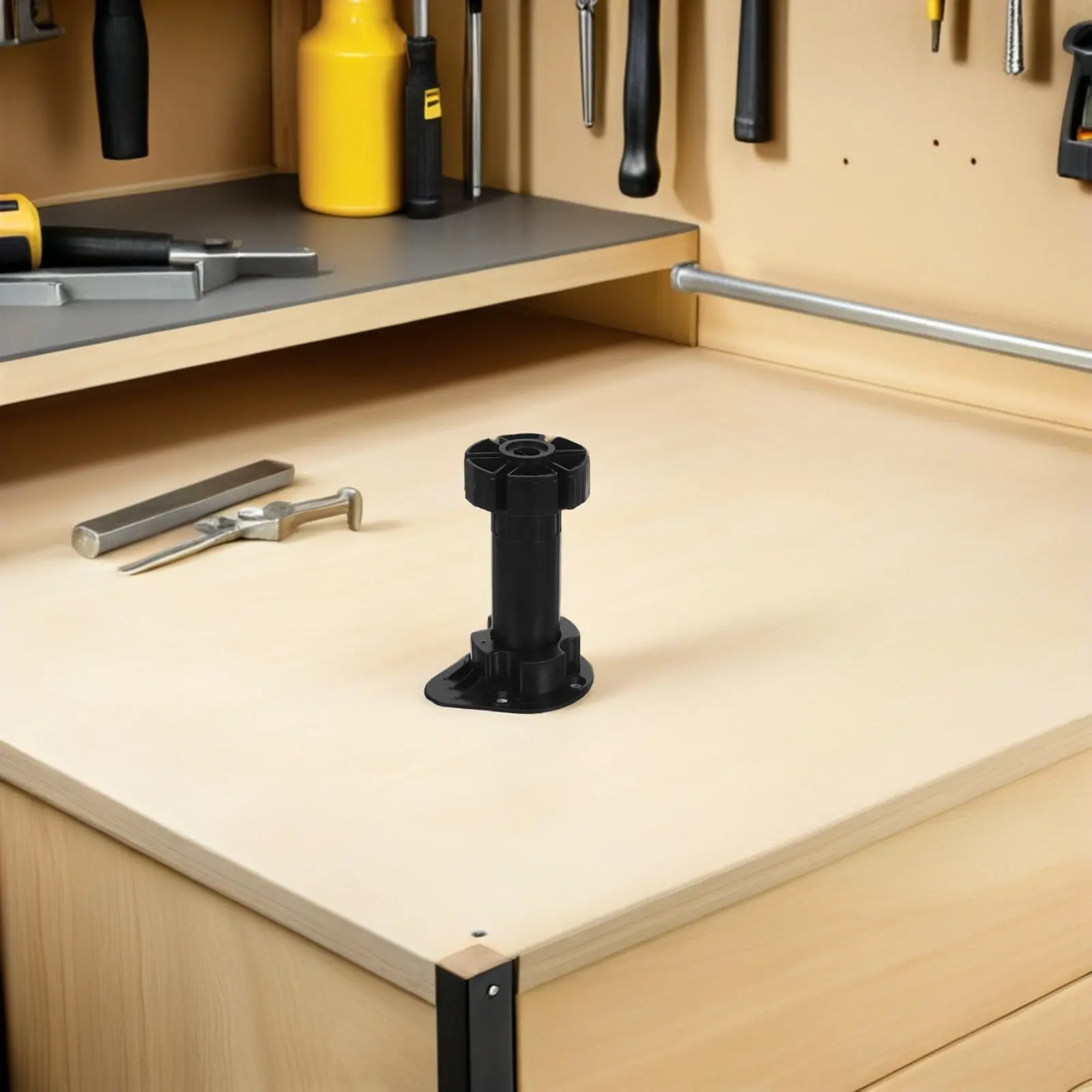 10Sets Kitchen Cabinet Toe Kick Clips Adjustable Plastic Cabinet Levelers for Plinth Boards Secure Hidden Support Sturdy