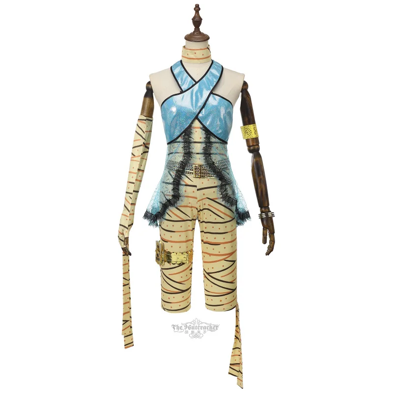 كليو دي نايل كليو تأثيري حلي أنيمي عالية المرأة رجل مثير أعلى السراويل قفازات مجموعة حزام هالوين عيد الميلاد موحدة جديدة XS-XXXL