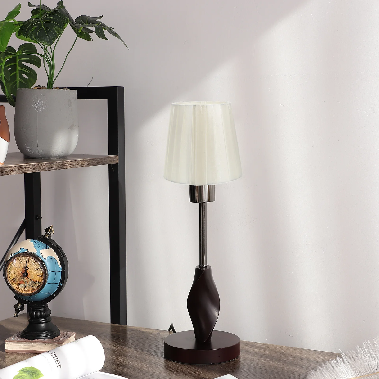 Morsetto decorativo Paralume Camera da letto Lampadina Clip Elegante copertura durevole Beige decorativo